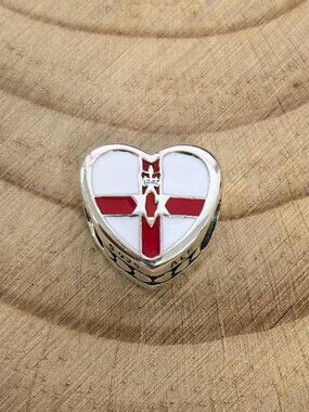 Pandora Northern Ireland Exclusive Travel Heart Charm, S925 Silver Jewelry